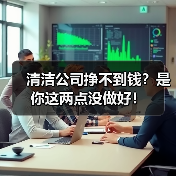 清洁公司挣不到钱?是你这两点没做好!(图1) 清洁公司挣不到钱?是你这两点没做好!(图1)