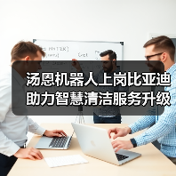 汤恩机器人上岗比亚迪 助力智慧清洁服务升级!(图2) 汤恩机器人上岗比亚迪 助力智慧清洁服务升级!(图2)