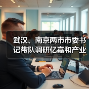 武汉、南京两市市委书记带队调研亿嘉和产业园(图1) 武汉、南京两市市委书记带队调研亿嘉和产业园(图1)