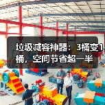 垃圾减容神器:3桶变1桶,空间节省超一半(图2) 垃圾减容神器:3桶变1桶,空间节省超一半(图2)
