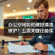 办公空间如何做好清洁维护？五项关键任务保障您的舒适办公！（图1）
