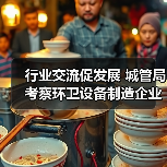 行业交流促发展 城管局考察环卫设备制造企业（图2）