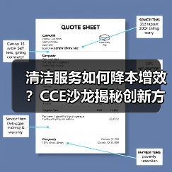 清洁服务如何降本增效?CCE沙龙揭秘创新方案(图3) 清洁服务如何降本增效?CCE沙龙揭秘创新方案(图3)