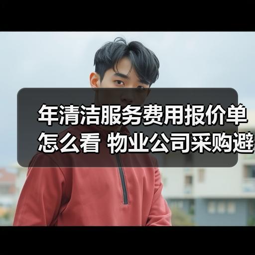 年清洁服务费用报价单怎么看 物业公司采购避坑要点